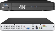 Hiseeu 4K/8MP DVR 16 Channel Security 4K H.265+ Digital Video Recorder Advanced CCTV DVR for Securit