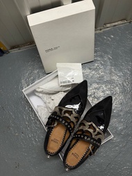 Toga Pulla Archives 黑色皮革女鞋