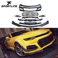 1LE Front bumper of Body Kit with Canards for Chevrolet Camaro SS ZL1 LS LT 16-18