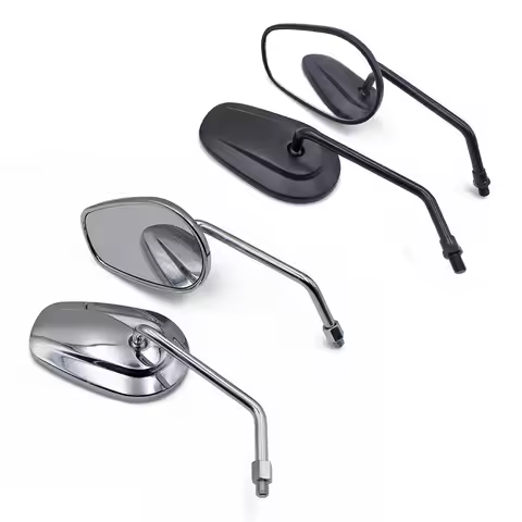 10MM Chrome/black Rearview Mirrors Fit For Suzuki Boulevard M109R M50 M90 M95 Marauder VZ 800 1600C 