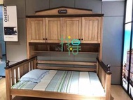 全實木子母床上下床架兒童高低床上下舖床架( 步梯 不含床架)15030