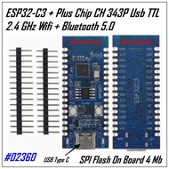 Board ESP32-C3 Core DEVKIT IOT 2.4 GHz Wifi Bluetooth 5.0 ESP32 C3 CH343P ESP32C3 MCU
