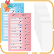 2 Pcs Chore Chart Memo Boards, Daily Schedule Chores Chart for Kids, Portable to Do List Boards +40 
