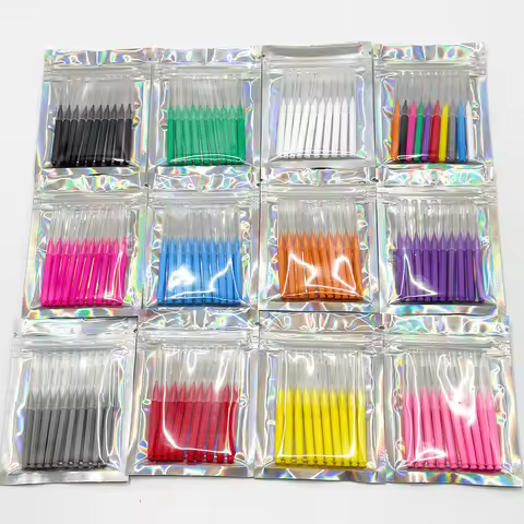 10pcs Interdental Brushes Dental Brush Teeth For Dental Orthodontic Clean Between Teeth Cleaning Too