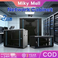EXPOSE Network Cabinet Wall 4U 9U 12U Mount 19 Inch Server Rack Glass Door Data Enclosure