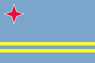 magFlags Large Flag Aruba alternative | Aruba | landscape flag | 1.35m² | 14.5sqft | 90x150cm | 3x5f