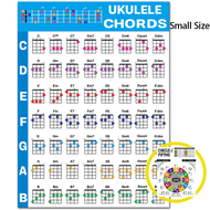 Chords Cheat Sheets Ukulele Chord Poster Beginner Laminated Ukulele Chord Chart Circle of Fifths Cha