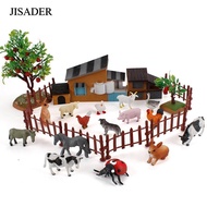 [JISADER] 21Pcs Farm Figurines Animal Figures Toy Learning Education Gift 21Pcs Farm Animals Set for