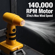For Makita/Dewalt/Milwaukee 18v Battery High-Speed Turbo Violent Fan Car Hair Dryer Turbojet Fan Cor