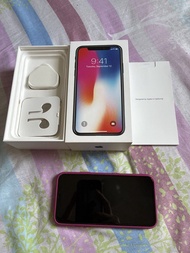 新淨 iPhone X 行貨 256GB 黑色 有盒 有火牛