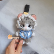 GANTUNGAN [ MOMO CAT ] Baby Cat Amigurumi Keychain | Baby Cat Crochet | Cat Doll Keychain | Cat Bag 