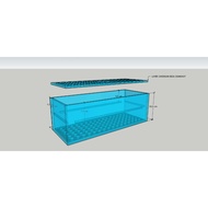 CUSTOM ACRYLIC BOX FILTER AQUARIUM FILTER 30 X 20 X 10 CM