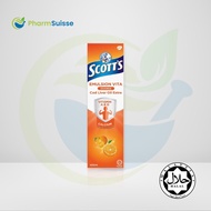 Scott's Emulsion Cod Liver Oil + Vitamin A & D + Calcium - 2 Flavors (400ml)
