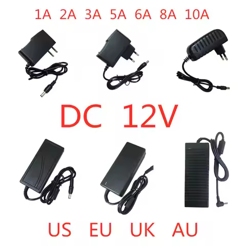AC 100V-240V to DC 12V 0.5A 1A 2A 3A 5A 6A 8A 10A 12A Power Supply Adapter 12 V Volt lighting transf