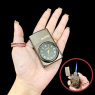 BẬT LỬA ZIPPO LỬA KHÈ - ĐỒNG HỒ 2IN1 (CÓ HỘP) - (XÀI GAS)_ Độc Lạ AI