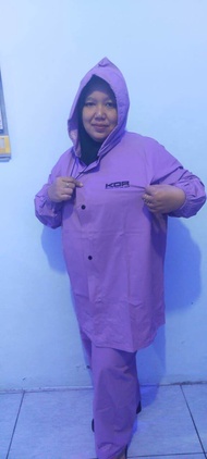 JAS HUJAN SETELAN PRIA WANITA BAHAN PVC 025 ELASTIS BY KDR