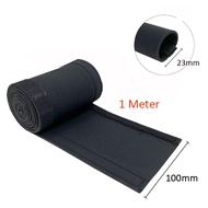 Locaupin Hook and Loop Cable Sleeve Black Cut to Size Cord Organizer and Cable Protector Flexible Ca