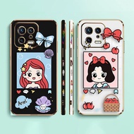 Mermaid Snow White Princess Side Printed E-TPU Phone Case For XIAOMI POCO F4 F3 M5 M4 X5 X4 X3 C40 F5 F1 REDMI K50 K40 NOTE 12 11 10 S GT PRO PLUS NFC Gaming Turbo 5G