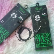 DMES DR1 handfree with mic stereo bass earphone