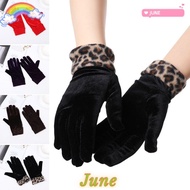 JUNE1 Warm Gloves 7 Colors Thicken Solid Color Mittens