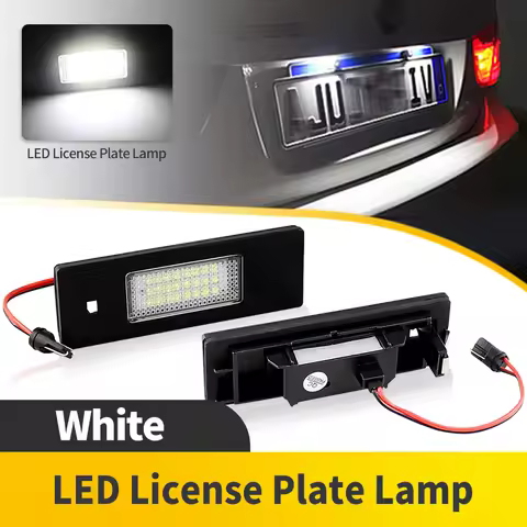 2PCS OEM LED License Plate Light For BMW 1/6 Series E81 E87/E87N F20 F21 E63/E63N E64/E64N (M6) F06 