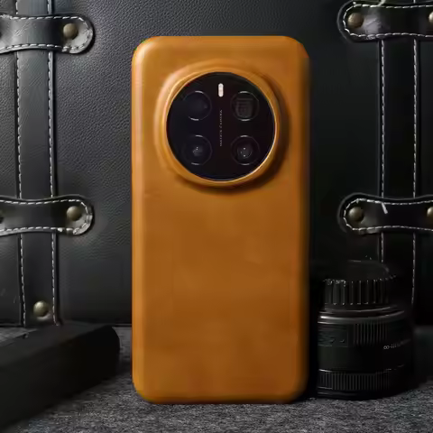 Vintage Crazy House Pattern Genuine Leather Case For Honor Magic 7 Pro Magic6 Pro magic6 Aesthetic F