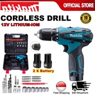 【Local spot goods】Hammer Cordless Drill 12V Hand Drill Cordless Drill Electric Cordless Screwdriver 