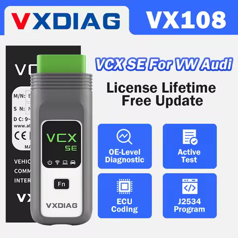 VXDIAG VCX SE for VW Diagnostic Tool Car OBD2 DoIP Scanner All System Diagnosis ECU Coding J2534 Pro