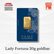 Youloong Suisse Pamp 20grams(20g) Minted Gold bar 999.9GOLD(Lady Fortuna)