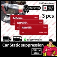 AdPower Large 3pcs - Patented Performance Sticker for Air Cleaner Box - Static Suppression Sheet - I