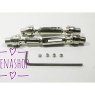 Coupling shaft metal upgrade max 73mm rc wpl B14 B16 c24 C14 Mn90 Mn d90 Most Wanted Ready.