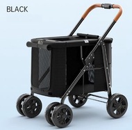 ONE - BB車,寵物手推車（黑色-M碼）【不能分離-可折疊】