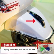 [WOA WOA MIỄN SHIP RỒI CÒN TẶNG QUÀ NỮA]Mào gà - ốp mào xe Vespa LX với chất liệu nhựa cao cấpsáng b
