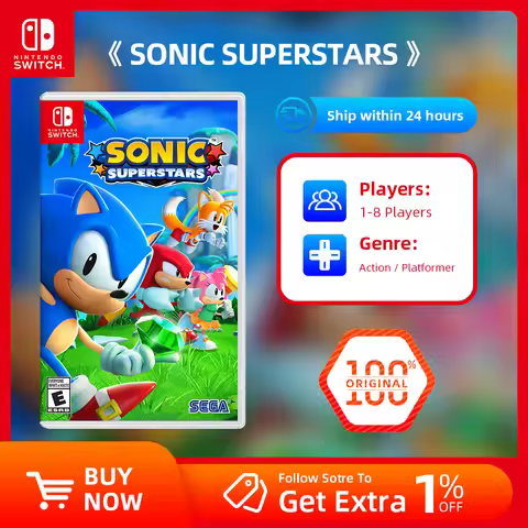 SONIC SUPERSTARS - Nintendo Switch Games Physical Cartridge for Nintendo Switch OLED Lite Game Conso