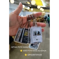 GANTUNGAN (FREE Photo PRINTING) PHOTO KEYCHAIN KEYCHAINS SPIDERMAN MILLES & GWEN CUSTOM PHOTO KEYCHA