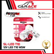 SHUTTLE LAB LED T10 W5W LED Bulb 12V (1PAIR) 6000K White LED Car Interior Light Bulb T10 LED Signal