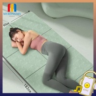 MYRONGMY Gymnastics Mat, Foldable Anti-Slip Yoga Mats, Sports Equipment Grey Purple Pink TPE Yoga Me