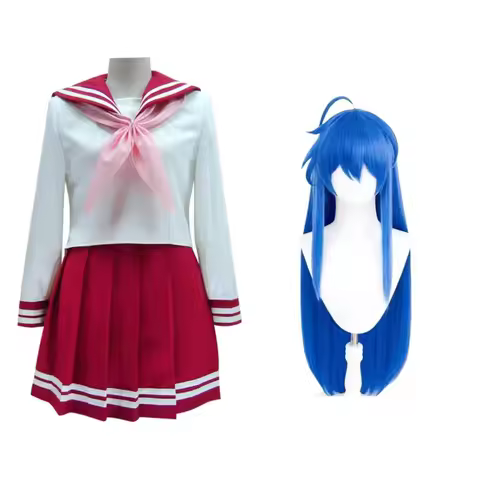 2026 Izumi Konata Cosplay Costume Anime Lucky Star Izumi Konata Costume Wig Sets Halloween Anime Clo