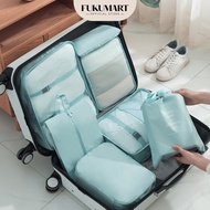 FUKUMART 7IN1 Travel Bag Organizer Travel Bag Clothes Shoes Pants Waterproof Suitcase Storage Bag Or