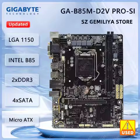 Gigabyte GA-B85M-D2V PRO-SI Motherboard LGA 1150 Intel B85 support i7-4790 4770T 4570 4130 cpu DDR3 
