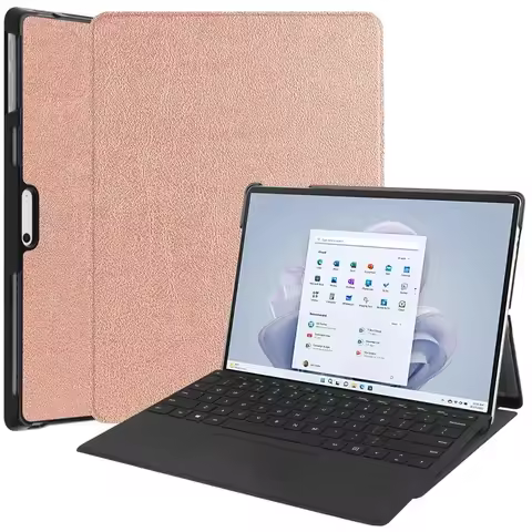 For Microsoft Surface Pro 9 Case 13 inch Tablets PU Leather Folding Stand Cover For Surface Pro9 Pro