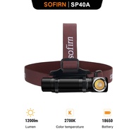 Sofirn New SP40A TIR LED Headlamp LH351D 1200lm 18650 USB Rechargeable EDC Headlight 18350 Flashligh
