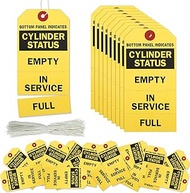Woanger 400 Pcs Perforated Tags 4.7 x 2.4 Inches Empty in Service Full Cylinder Tag with 400 Pieces 