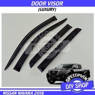 Nissan Navara 2016 Door Visor Luxury Style Navara D23 2017 2018 2019 2020 2021 NP300 Air Press PRO-4