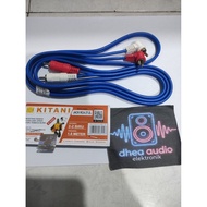 Kitani 1.8 Meter 2 Way RCA to RCA Cable 2 RCA Male to RCA Male High Quality Copper RCA Cable L to RC