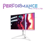 AOC AG273FXR Pink/White Full HD Gaming Monitor / 144Hz / 1ms MPRT / FreeSync / HDR / VGA x 1, HDMI 2.0 x 2 (HDR), DisplayPort 1.4 x 1 (HDR) / Audio Out (3 YEARS WARRANTY BY CORBELL TECHNOLOGY PTE LTD)