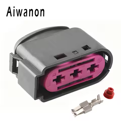 1 Set 3 Pin Auto Battery Box Electrical Cable Connectors Waterproof Female Wire Harness Plug For Bor