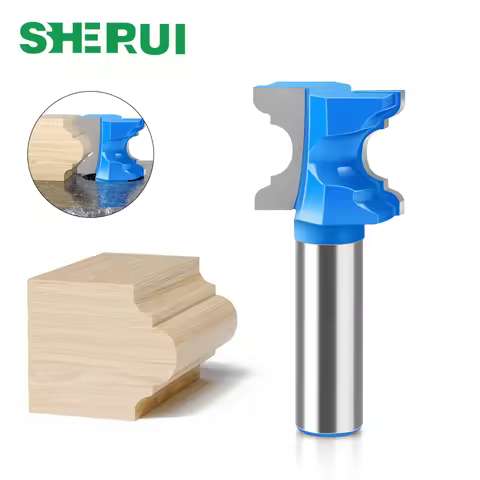 1pc 12mm 1/2 "Shank Concave Nose Router Bit Cabinet Door Panel Router Bit Thread Router Bit Trimming