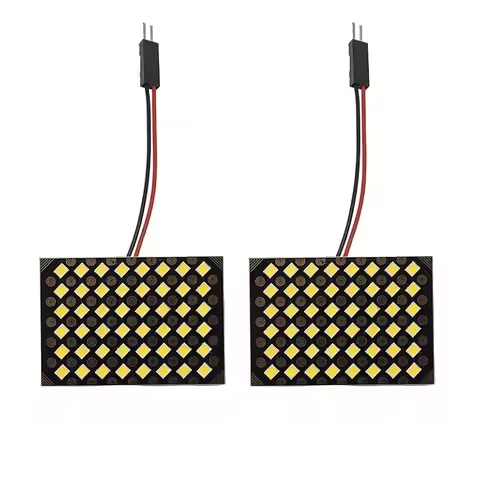 1X Panel Led Dome Reading Light Map Lamp 2835 COB 12/24/48SMD Car Interior Lights Auto Bulb C5W Fest