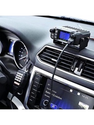 移動的收音機雙頻四待機迷你顏色螢幕車收音機移動的20瓦天氣遠程兩穿收音機